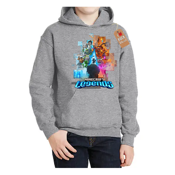Minecraft Legends Παιδικό Hoodies Σε Γκρί Χρώμα