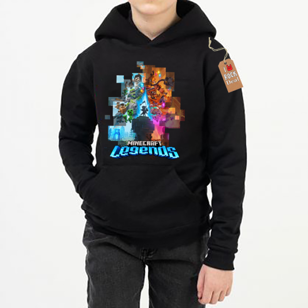Minecraft Legends Παιδικό Hoodies Σε μαύρο Χρώμα