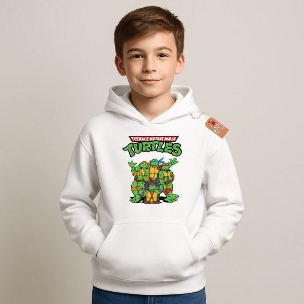 ΧΕΛΩΝΟΝΙΝΤΖΑΚΙΑ παιδικό φούτερ με κουκούλα σε άσπρο χρώμα