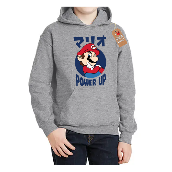 Super Mario Kids Hoddies, σε Μαύρο χρώμα