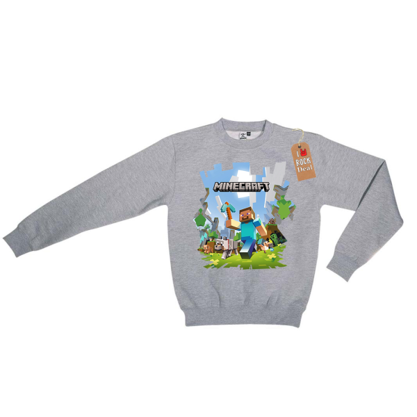 MINECRAFT Φούτερ Γκρί παιδικό