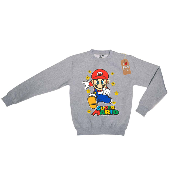 Super Mario Φούτερ Γκρί παιδικό