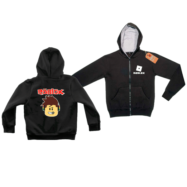 ROBLOX Παιδικό Ζακέτα Φούτερ με Κουκούλα Μαύρο
