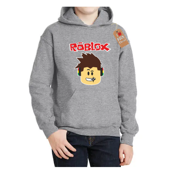 ROBLOX Φούτερ Με Κουκούλα Γκρί παιδικό