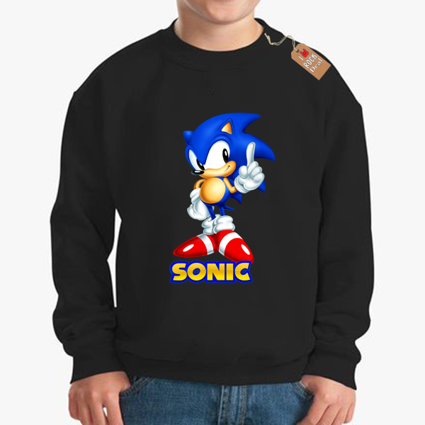 SONIC Φούτερ  Μαύρο παιδικό