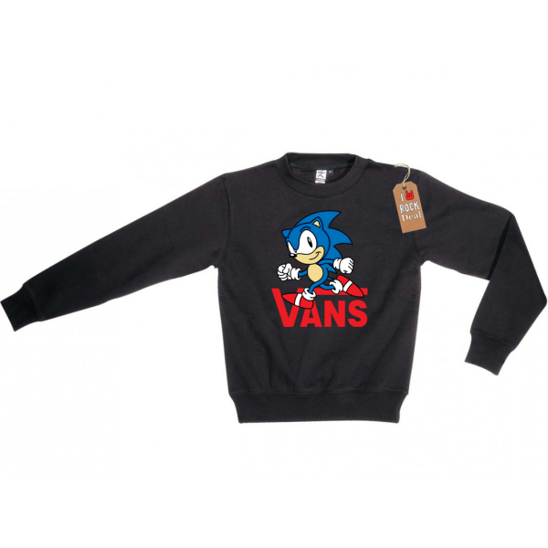 SONIC VANS Φούτερ Μαύρο παιδικό